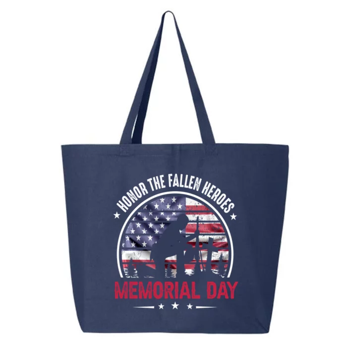 Honor The Fallen Heroes Memorial Day Gift 25L Jumbo Tote