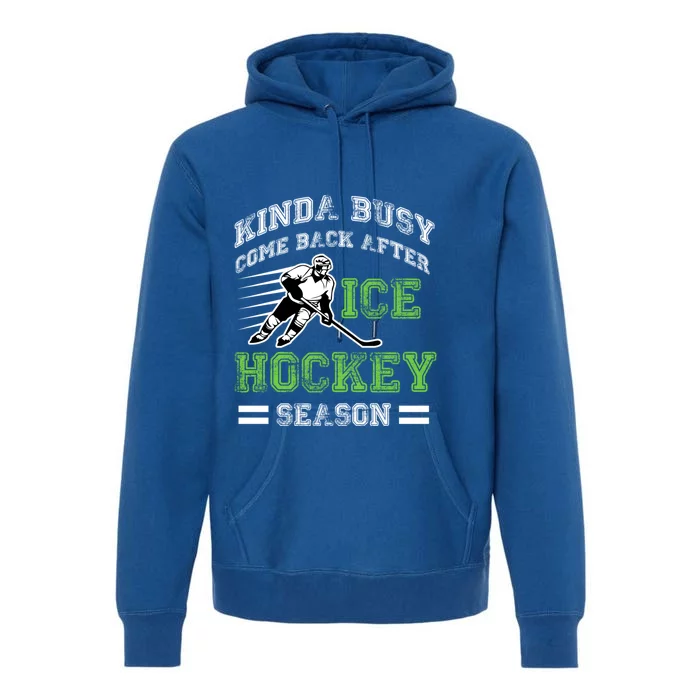 Hockey Themed Funny Hockey Season Gift Premium Hoodie