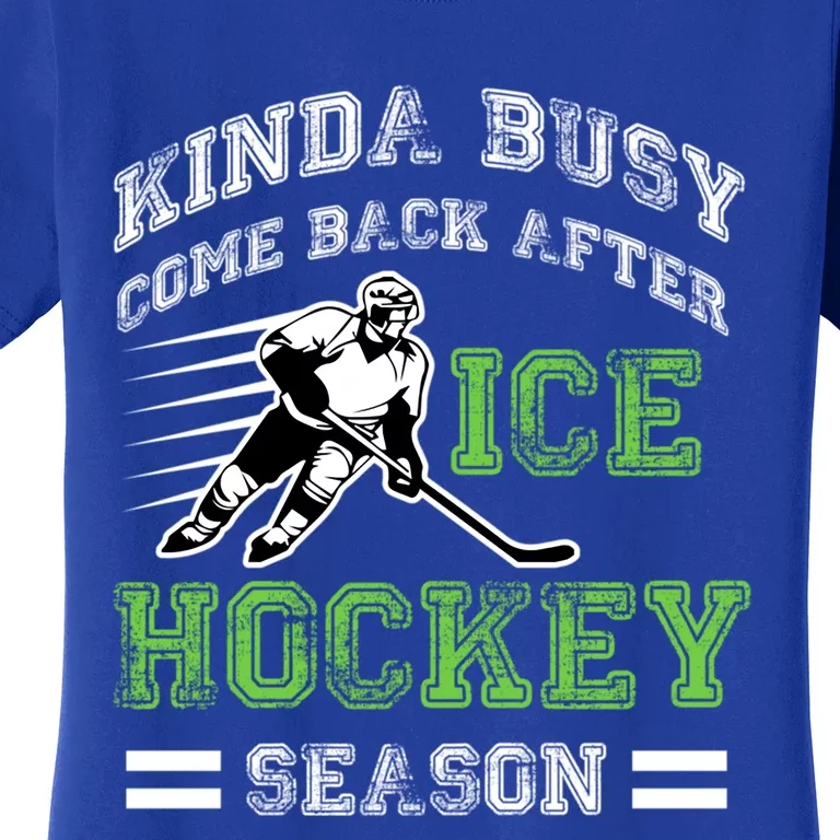 Hockey Themed Funny Hockey Season Gift Women's T-Shirt