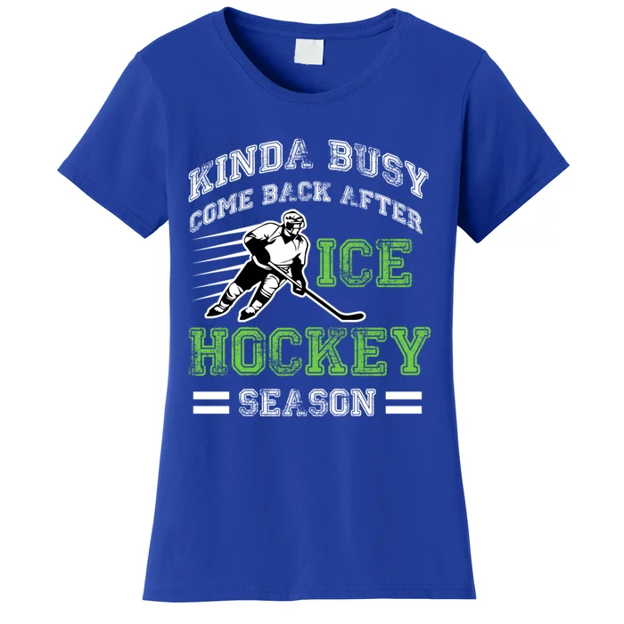 Hockey Themed Funny Hockey Season Gift Women's T-Shirt