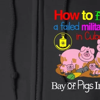 How To Finance A Failed Military Coup In Cuba Bay Of Pigs Invasion Full Zip Hoodie