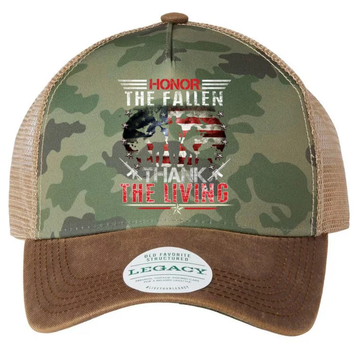 Honor The Fallen Veteran Themed Military Support Memorial Gift Legacy Tie Dye Trucker Hat