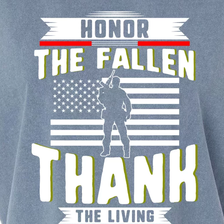 Honor The Fallen Thank Living Memorial Day Military May 25th Cool Gift Garment-Dyed Women's Muscle Tee