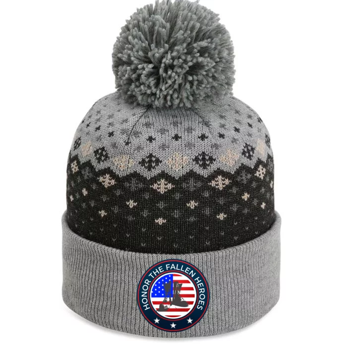 Honor The Fallen Heroes Gift Funny Gift Patriotic American Sweater The Baniff Cuffed Pom Beanie