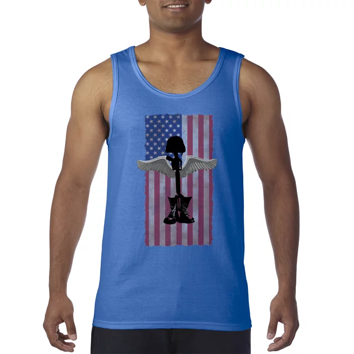 Honor The Fallen Thank The Living Military Brother Sister Cool Gift Tank Top