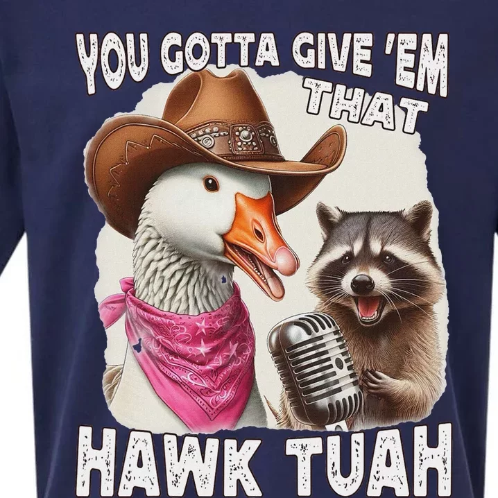 Hawk Tuah Funny Viral Humor Meme Video Girl 24 Goose Tua Sueded Cloud Jersey T-Shirt