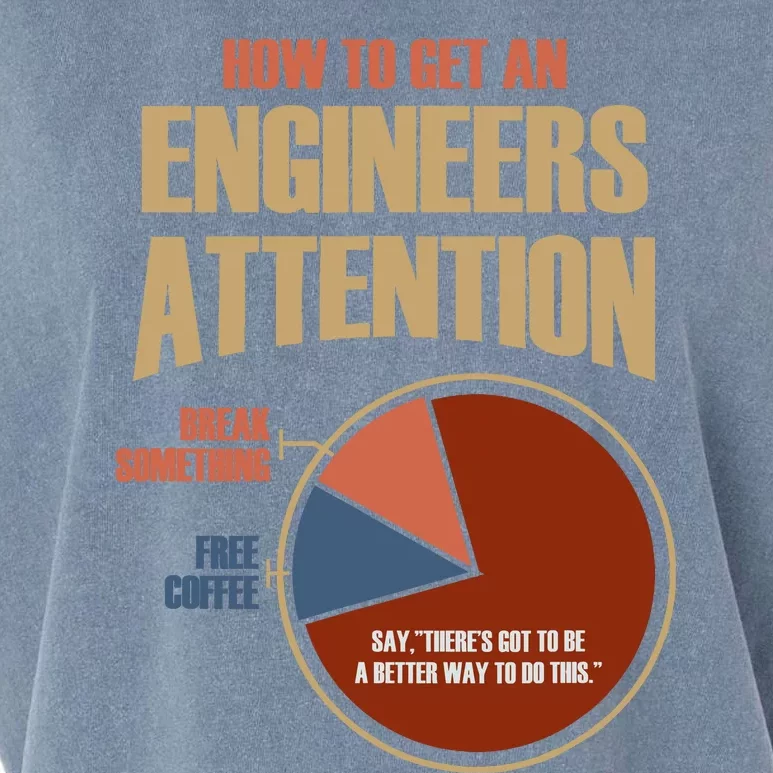 How To Get An Engineers Attention Funny Engineer Gift Garment-Dyed Women's Muscle Tee