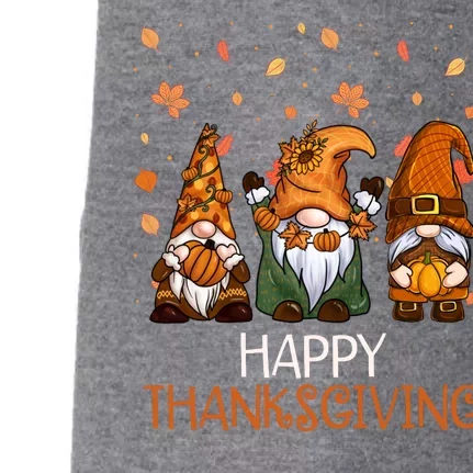 Happy Thanksgiving Gnome Squad Doggie 3-End Fleece Hoodie