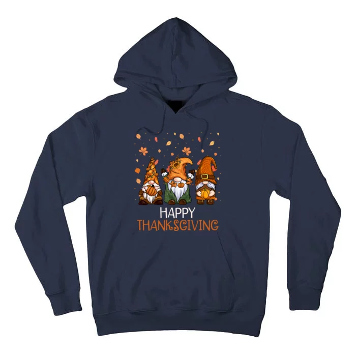 Happy Thanksgiving Gnome Squad Tall Hoodie