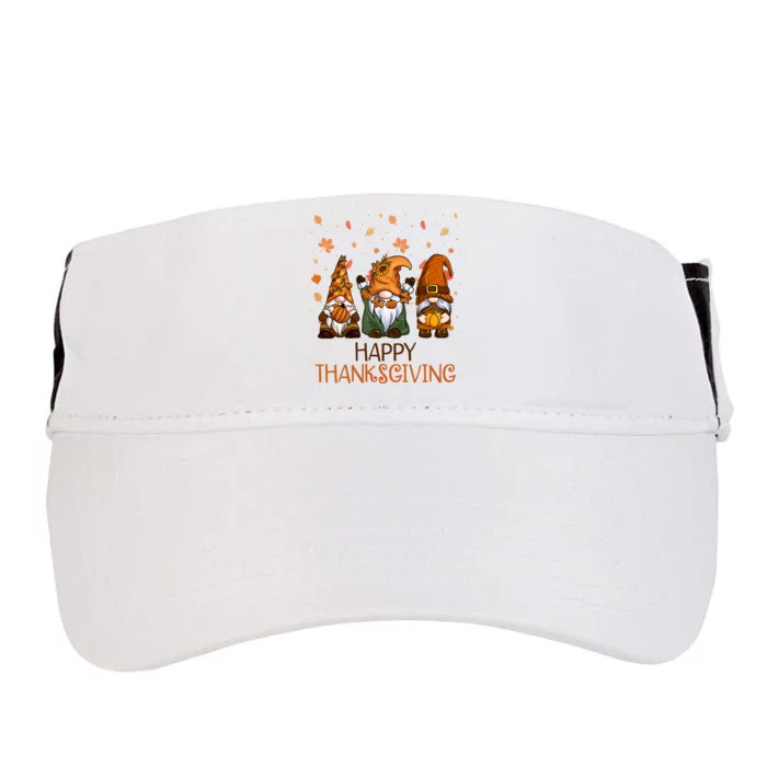 Happy Thanksgiving Gnome Squad Adult Drive Performance Visor