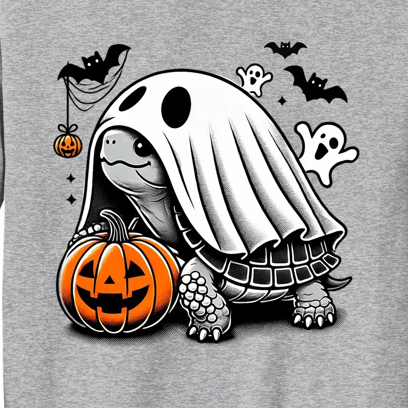 Halloween Turtle Ghost Pumpkin Costume Terrapin Tortoise Tall Sweatshirt