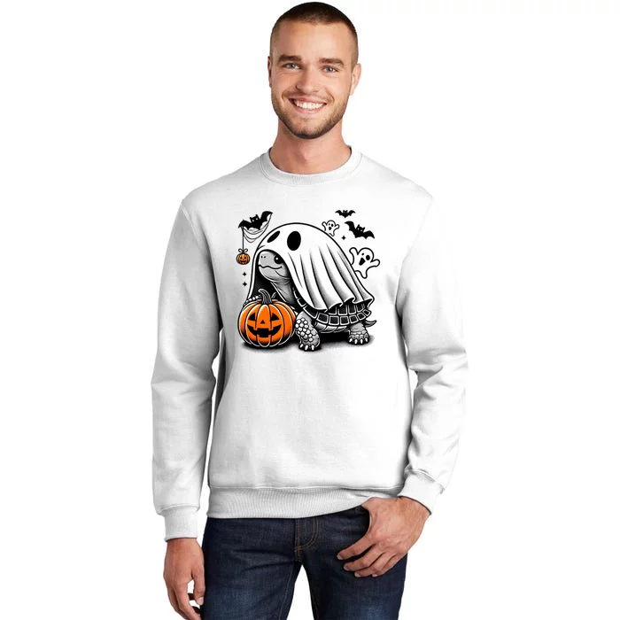 Halloween Turtle Ghost Pumpkin Costume Terrapin Tortoise Sweatshirt