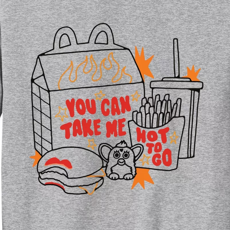 Hot To Go Cheese Burger Lipstick Tall Sweatshirt