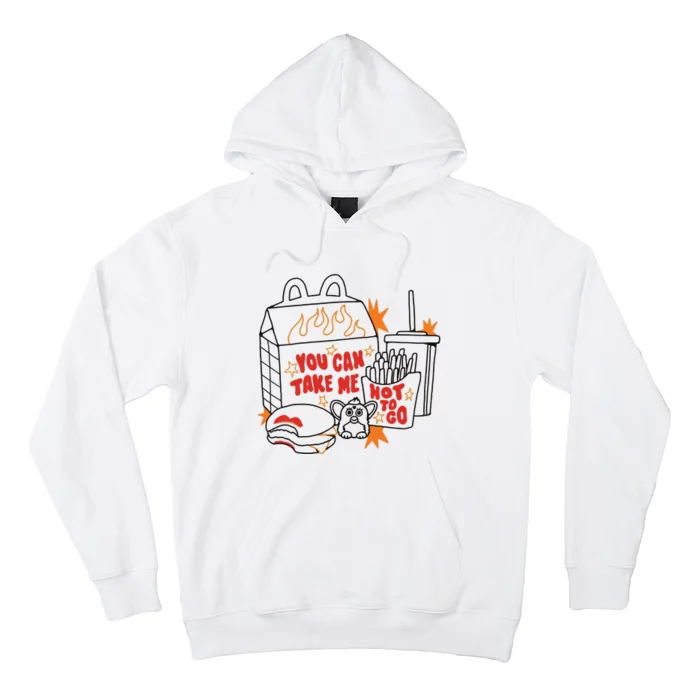 Hot To Go Cheese Burger Lipstick Hoodie