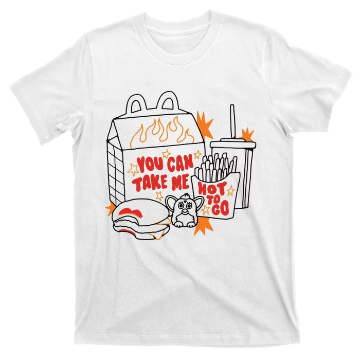 Hot To Go Cheese Burger Lipstick T-Shirt