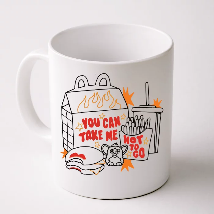 Hot To Go Cheese Burger Lipstick Front & Back Coffee Mug