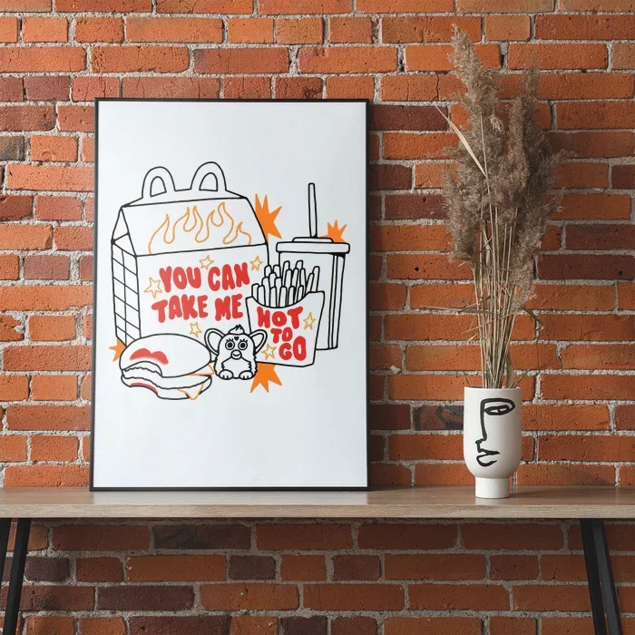 Hot To Go Cheese Burger Lipstick Poster