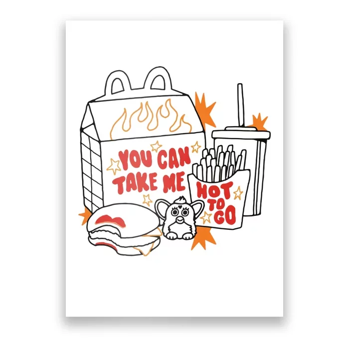 Hot To Go Cheese Burger Lipstick Poster