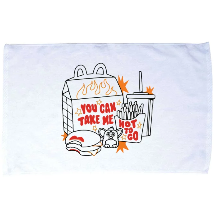 Hot To Go Cheese Burger Lipstick Microfiber Hand Towel