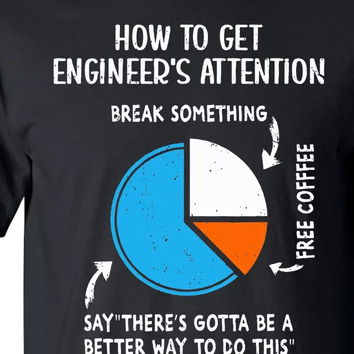 How to get Engineers Attention Funny Engineering Student Tall T-Shirt