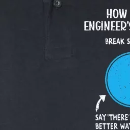 How to get Engineers Attention Funny Engineering Student Softstyle Adult Sport Polo