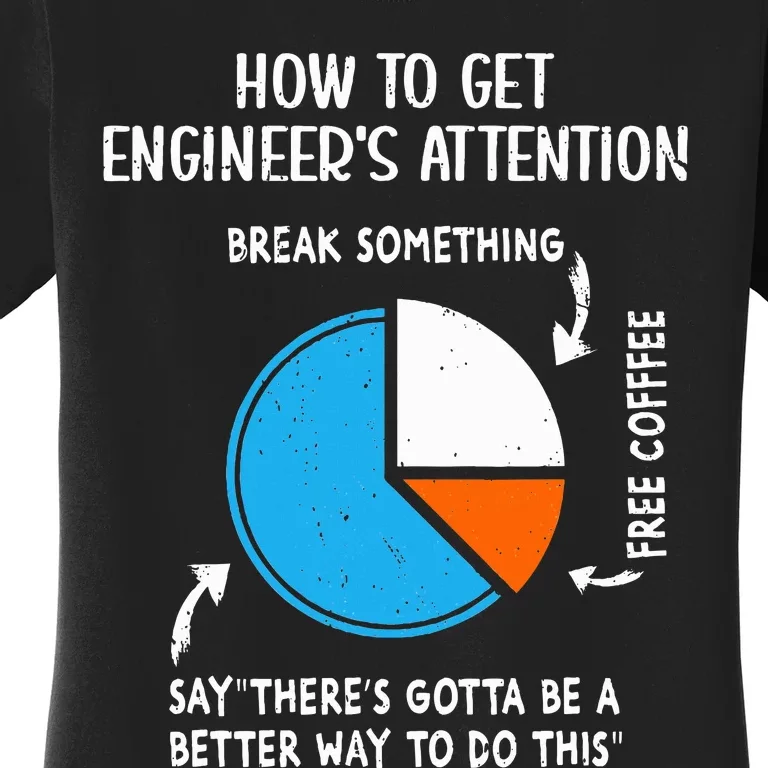 How to get Engineers Attention Funny Engineering Student Women's T-Shirt