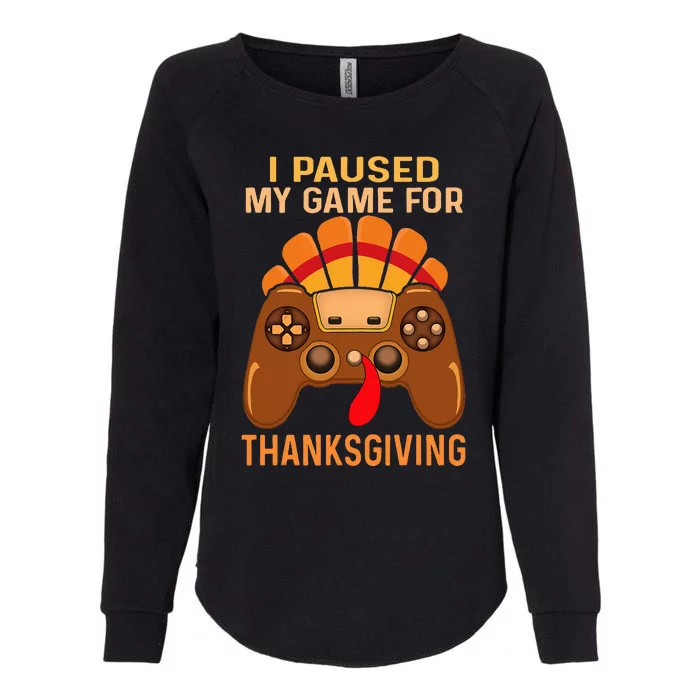 Happy Thanksgiving gaming fall Turkey gamer Womens California Wash Sweatshirt