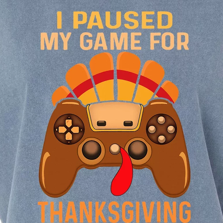 Happy Thanksgiving gaming fall Turkey gamer Garment-Dyed Women's Muscle Tee