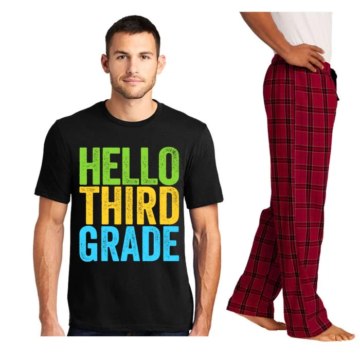 Hello Third Grade Funny 3rd Grade Back To School Pajama Set