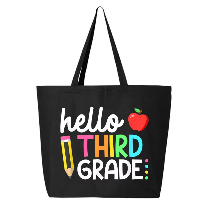 Hello Third Grade Team 3rd Grade Back To School Teacher 25L Jumbo Tote