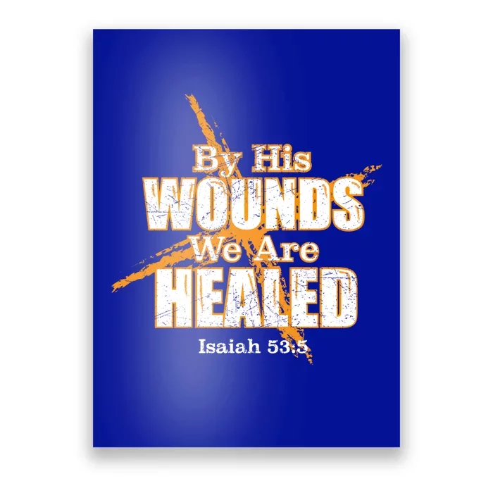 Holy Thursday Gift Isaiah 53:5 Gift Christian Bible Verse Poster