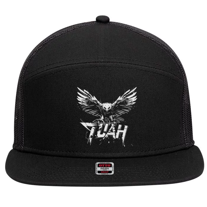 Hawk Tuah Guy Spit Joke Wet That Thang Splash Down 7 Panel Mesh Trucker Snapback Hat