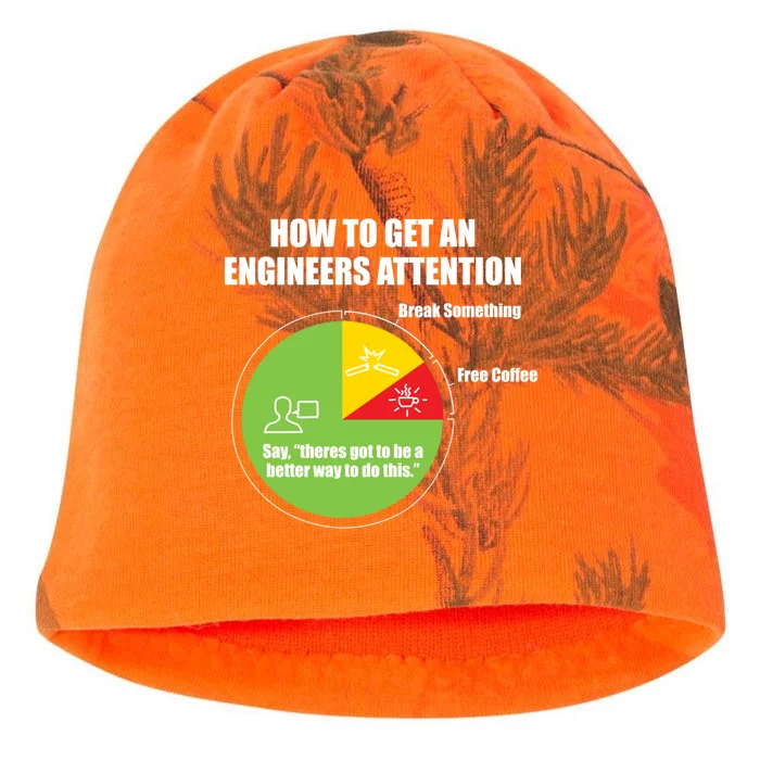 How To Get An Engineers Attention: Engineering Funny Gift Kati - Camo Knit Beanie