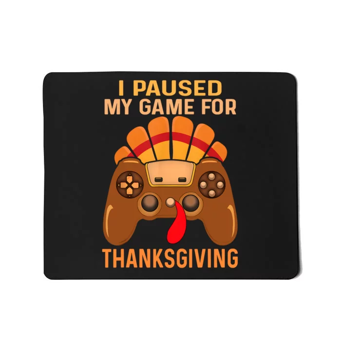 Happy Thanksgiving Gaming Fall Turkey Gamer Mousepad