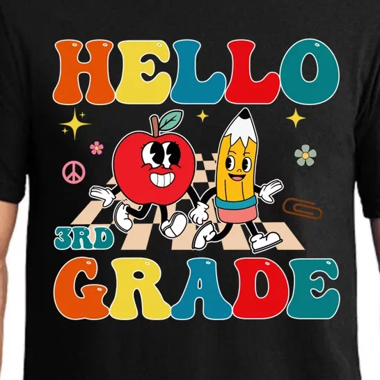 Hello Third Grade Team 3Rd Grade Back To School Teacher Gift Pajama Set