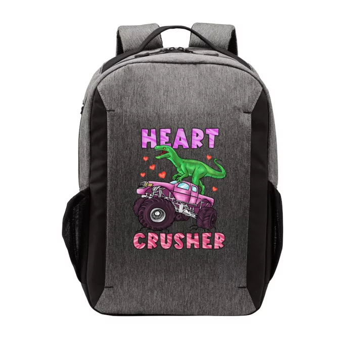 Heart Tmeaningful Giftrex Crusher Dinosaur Valentines Day Gift Vector Backpack