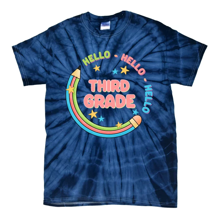 Hello Third Grade Tie-Dye T-Shirt