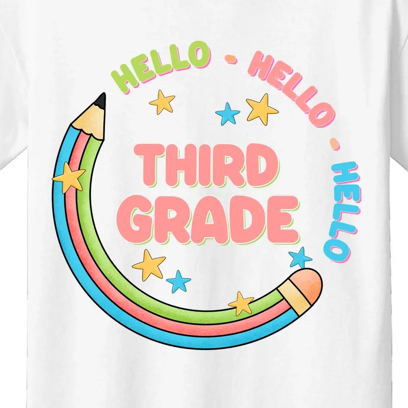 Hello Third Grade Kids T-Shirt