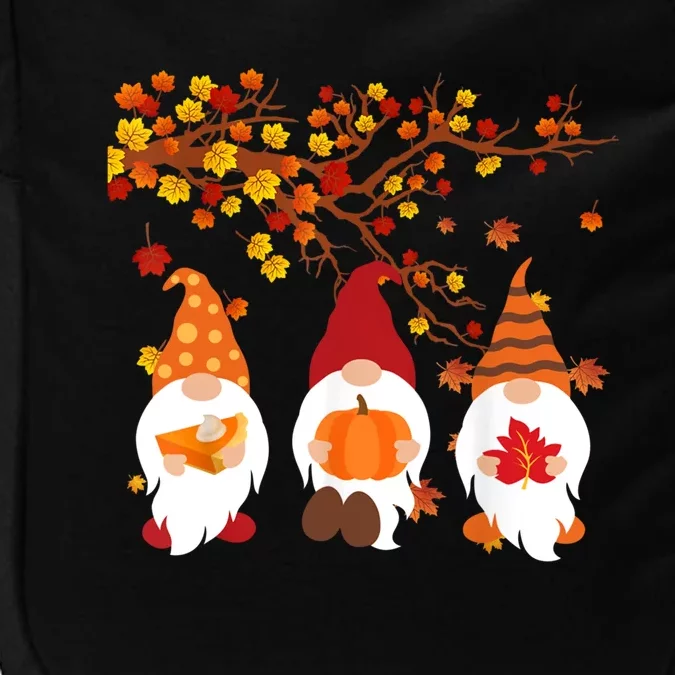 Halloween Three Gnomes Hat Leopard Pumpkin Fall Leaves Cool Gift Impact Tech Backpack