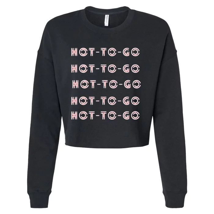 Hot To Go Hot To Go Bi Pride Lesbian Pride Queer Cropped Pullover Crew