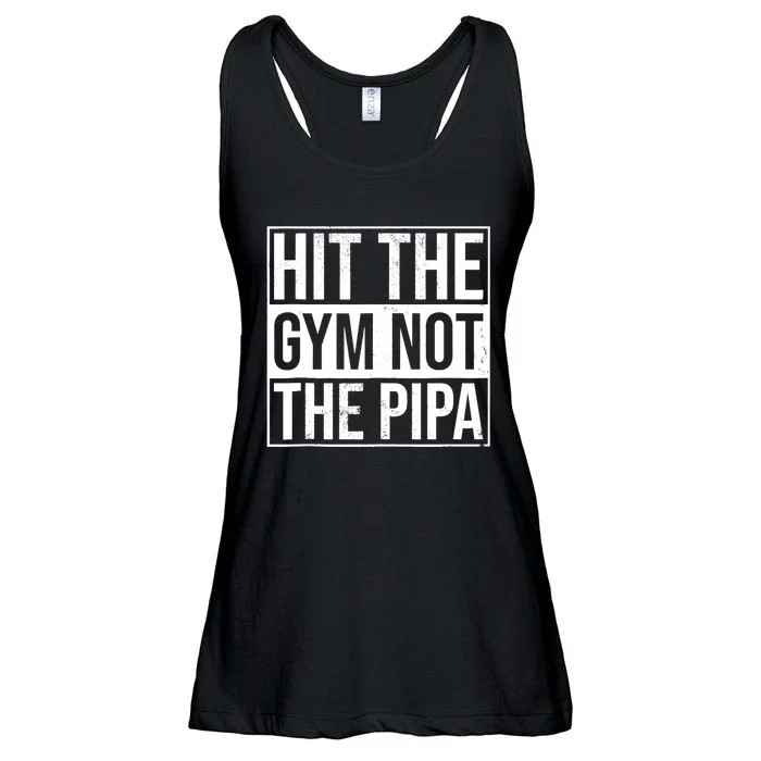 Hit The Gym Not The Pipa Ladies Essential Flowy Tank