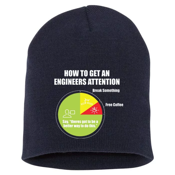 How To Get An Engineers Attention Engineering Funny Short Acrylic Beanie