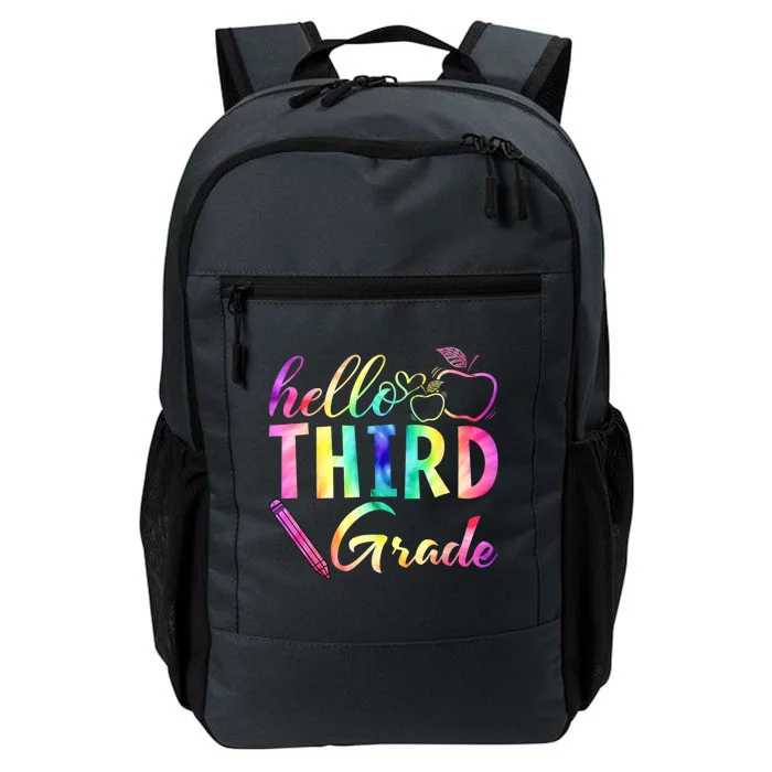 Hello Third Grade Tie Dye Back To School 3Rd Grader Teacher Gift Daily Commute Backpack