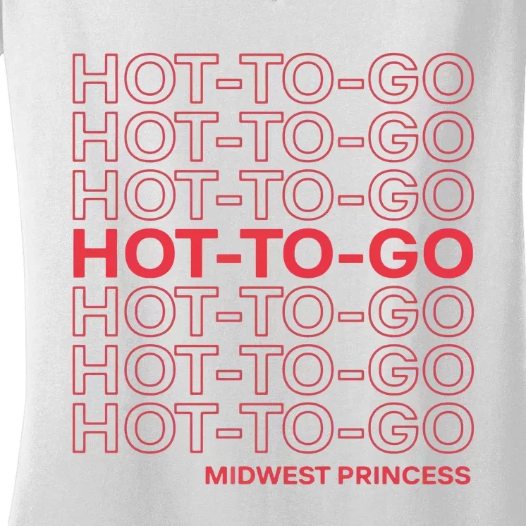 Hot To Go Wlw Midwest Princess Queer Women's V-Neck T-Shirt