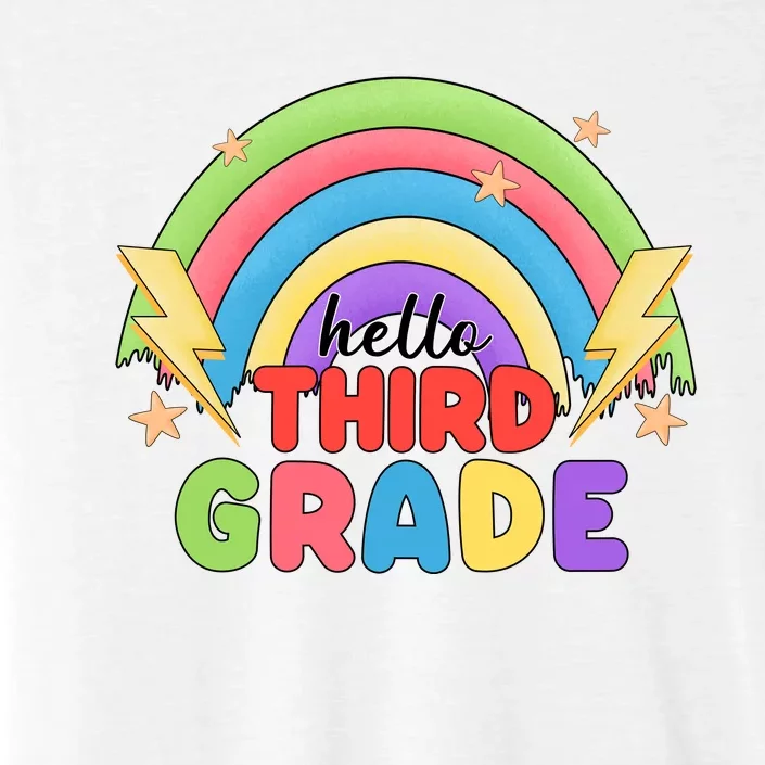 Hello Third Grade First Day Of School Rainbow Teachers ChromaSoft Performance T-Shirt