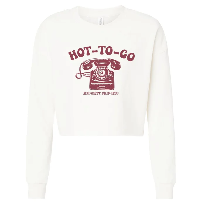 Hot To Go Wlw Midwest Princess Queer Cropped Pullover Crew