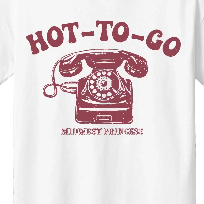 Hot To Go Wlw Midwest Princess Queer Kids T-Shirt