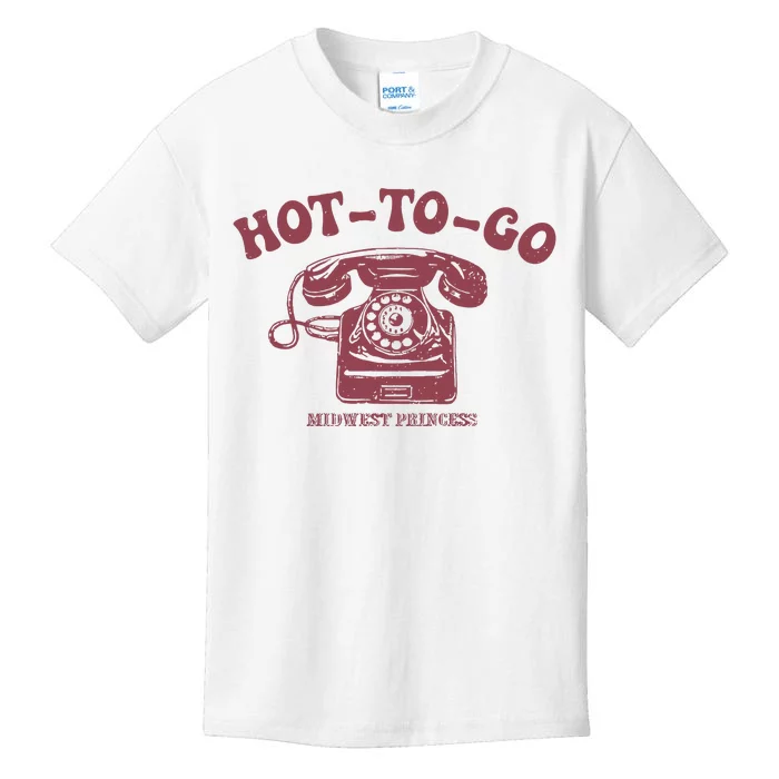 Hot To Go Wlw Midwest Princess Queer Kids T-Shirt