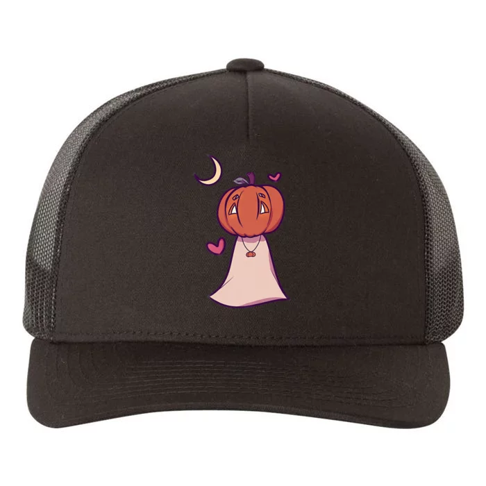 Haunted Threads: Ghoulish Glam Yupoong Adult 5-Panel Trucker Hat