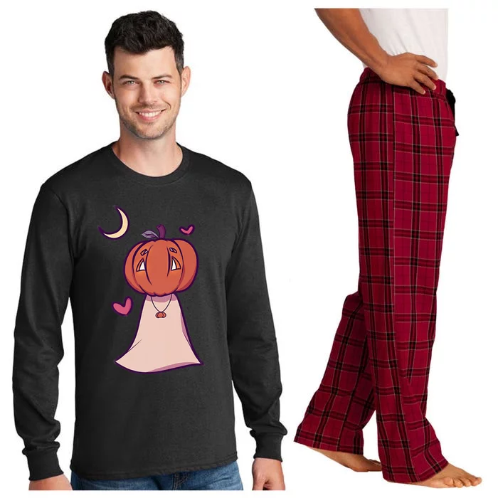 Haunted Threads: Ghoulish Glam Long Sleeve Pajama Set